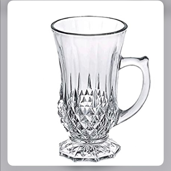 Diamant 6 Pc. Clear Crystal Glasses With Handles. - Picture 3 of 4